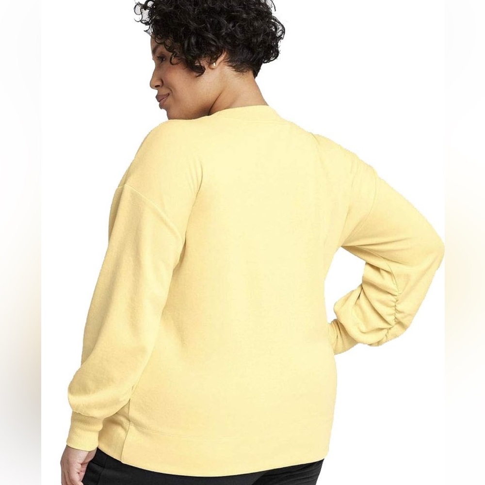 Ava & Viv Women's Sweatshirt lemon XL - Picture 2 of 10
